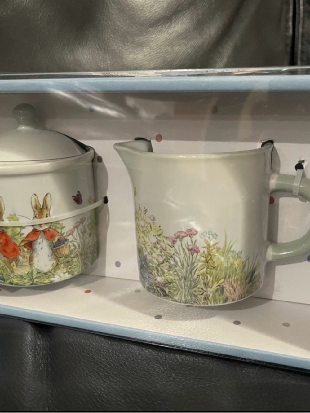 Easter Peter Rabbit Sugar and Creamer - Picture 3 of 7